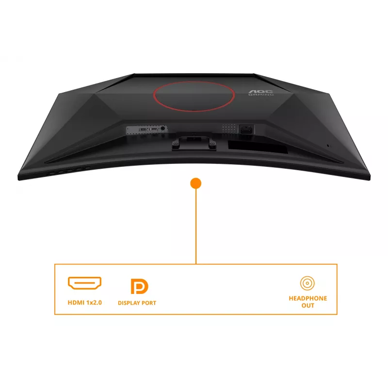 Monitorius AOC G4 C32G42ZE 80 cm (31.5 col.) 1920 x 1080 pikselių Full HD LED juodas, raudonas