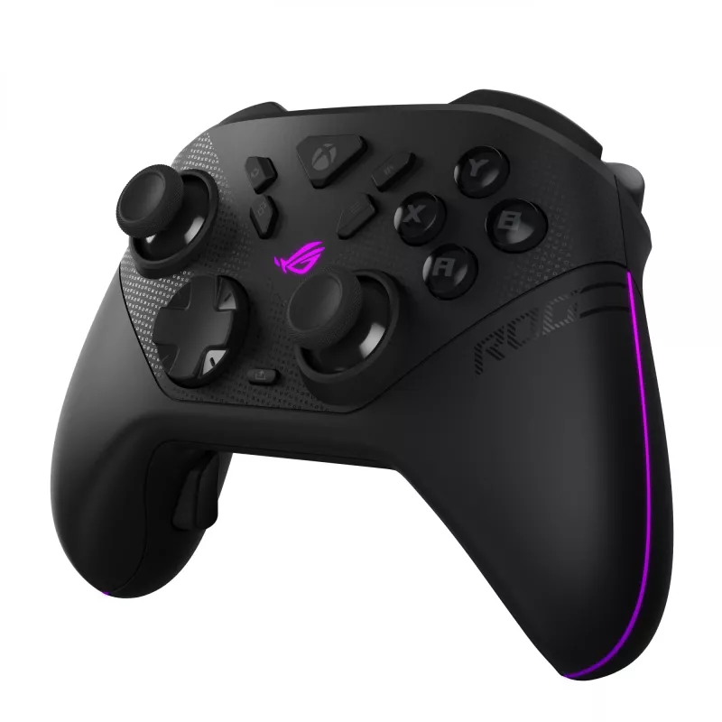 Žaidimų pultas ASUS ROG Raikiri II XBox WL — Bluetooth, RF, USB Type-C, PC/Xbox One/Series S/X, Juodas, 2,5 m laidas, iki 50 h baterija