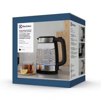 Elektrinis virdulys Electrolux E4GK1-4GB 1,7 L 2200 W juodas, nerūdijantis plienas, permatomas
