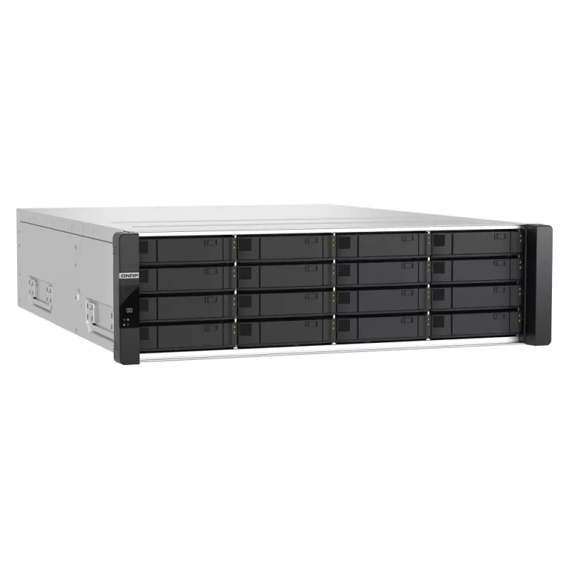 QNAP ES1686dc R2 NAS stovas (3U) Intel® Xeon® D D-2142IT 48 GB DDR4 0 TB QNAP QES juoda, pilka
