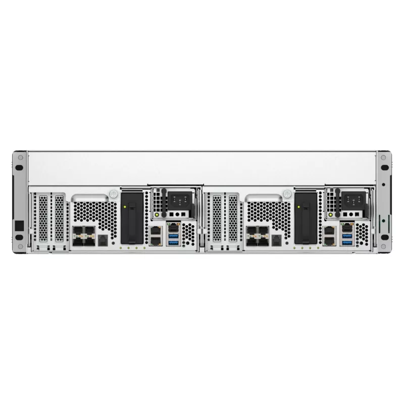 QNAP ES1686dc R2 NAS stovas (3U) Intel® Xeon® D D-2142IT 48 GB DDR4 0 TB QNAP QES juoda, pilka