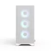 Fractal Design Pop 2 Air White TG RGB Midi Tower kompiuterio korpusas – ATX/Micro‑ATX/Mini‑ITX, grūdintas stiklas, 3x120 mm priekiniai ventiliatoriai
