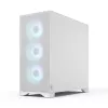 Fractal Design Pop 2 Air White TG RGB Midi Tower kompiuterio korpusas – ATX/Micro‑ATX/Mini‑ITX, grūdintas stiklas, 3x120 mm priekiniai ventiliatoriai