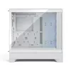 Fractal Design Pop 2 Air White TG RGB Midi Tower kompiuterio korpusas – ATX/Micro‑ATX/Mini‑ITX, grūdintas stiklas, 3x120 mm priekiniai ventiliatoriai