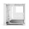 Fractal Design Pop 2 Air White TG RGB Midi Tower kompiuterio korpusas – ATX/Micro‑ATX/Mini‑ITX, grūdintas stiklas, 3x120 mm priekiniai ventiliatoriai