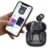 Belaidės ausinės Audiocore AC591 PRO – hibridinis ANC, ENC, 6 mikrofonai, USB-C įkrovimas, iki 9h grojimo, suderinamos su Tuya, juodos