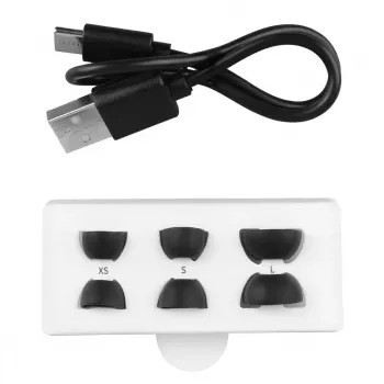 Belaidės ausinės Audiocore AC591 PRO – hibridinis ANC, ENC, 6 mikrofonai, USB-C įkrovimas, iki 9h grojimo, suderinamos su Tuya, juodos
