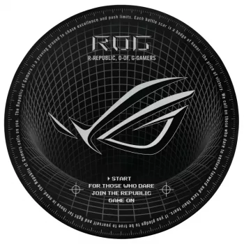 Grindų kilimėlis ASUS ROG Cosmic Mat II OS111, apvalus 117 cm skersmens, skirtas žaidimų ar biuro kėdei