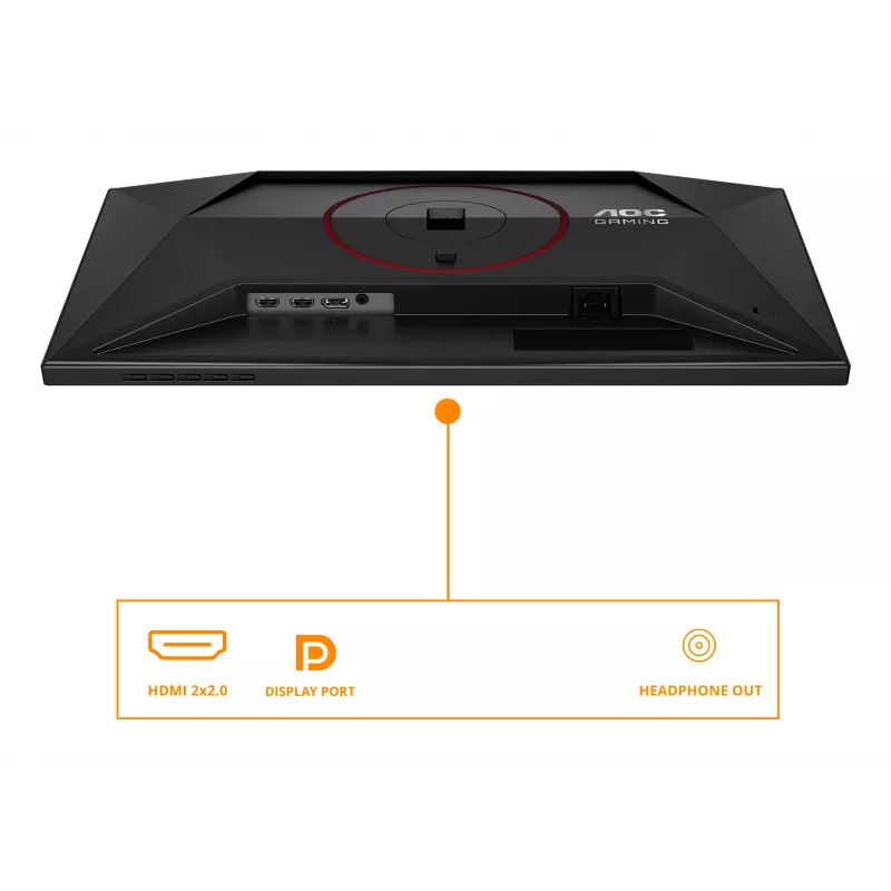 AOC G4 24G4ZR monitorius 60.5 cm (23.8 colio) 1920 x 1080 pikselių Full HD LED Juodas, Raudonas