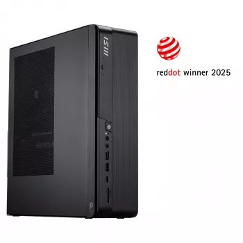 Stalinis kompiuteris MSI PRO DP80 AI A2G-083XEU — Core Ultra 5 225, 16 GB RAM, 512 GB SSD, Intel UHD, AX211 Wi‑Fi 6E, be OS, juodas