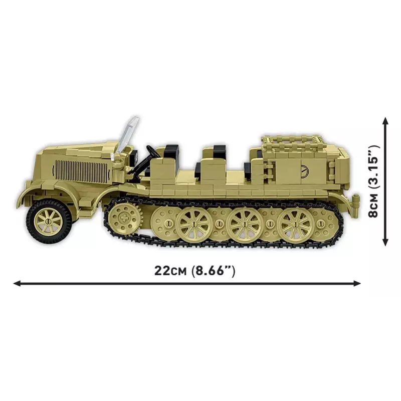 Cobi konstruktorius Sd.Kfz.8 su 8.8 cm Flak 36 pabūklu, 975 dalių
