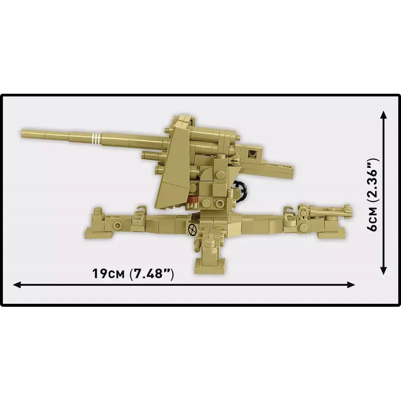 Cobi konstruktorius Sd.Kfz.8 su 8.8 cm Flak 36 pabūklu, 975 dalių