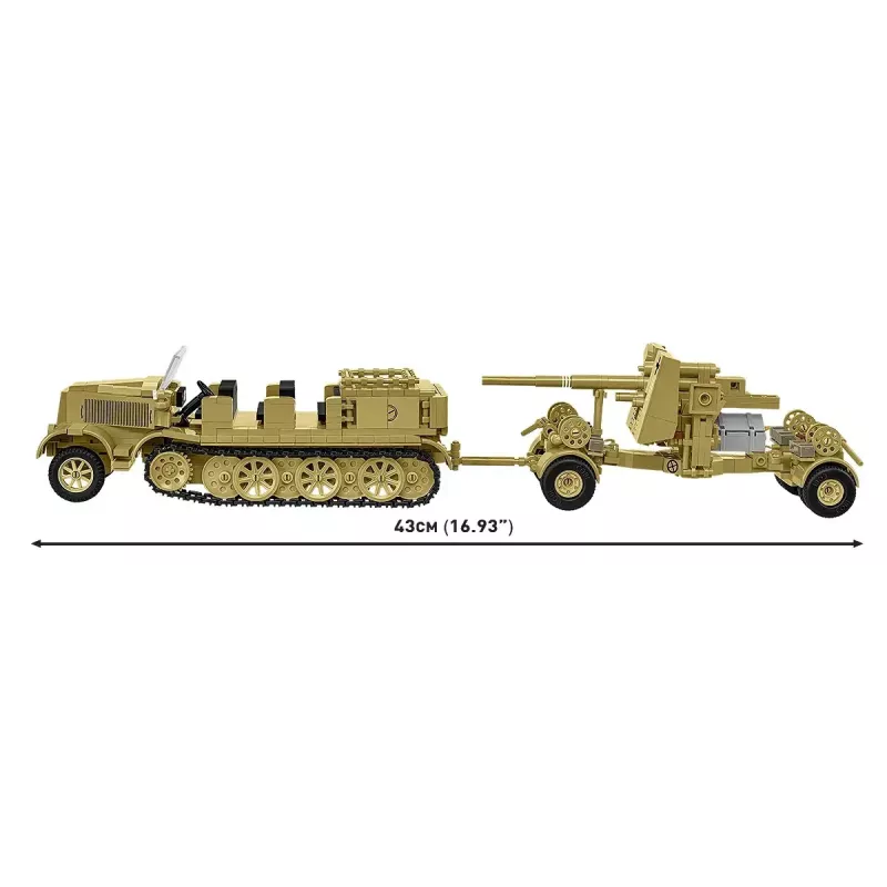 Cobi konstruktorius Sd.Kfz.8 su 8.8 cm Flak 36 pabūklu, 975 dalių