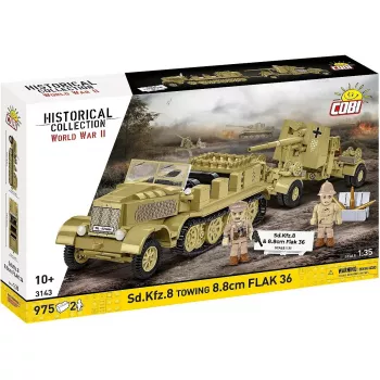 Cobi konstruktorius Sd.Kfz.8 su 8.8 cm Flak 36 pabūklu, 975 dalių