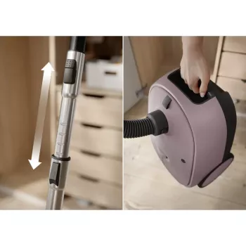 Cikloninis dulkių siurblys Electrolux EB61CWPTD — 850 W, 3,5 L dulkių maišas, sausas valymas, rožinis