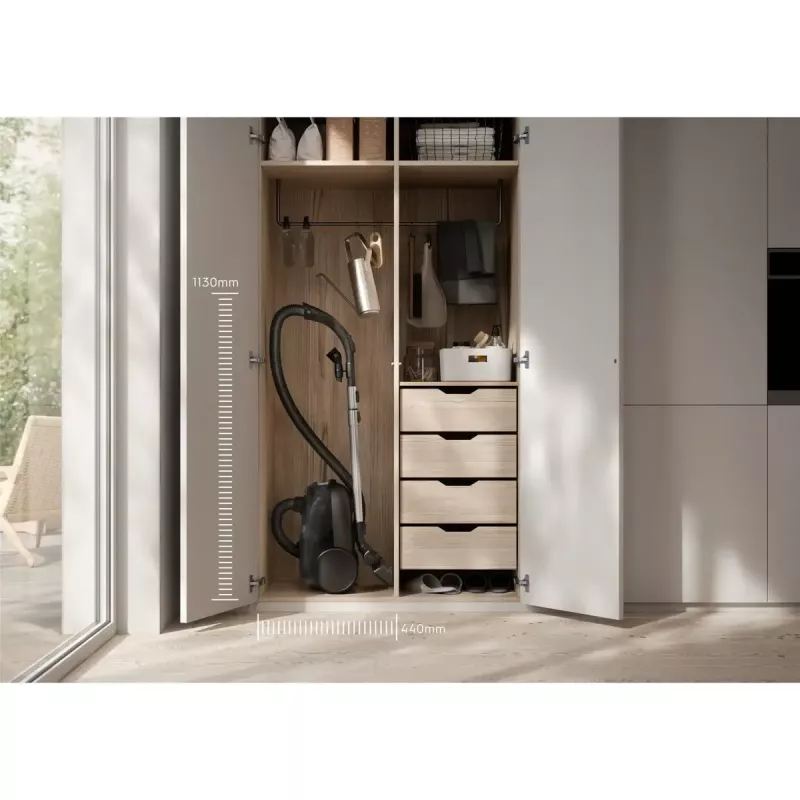 Cikloninis dulkių siurblys Electrolux EB61CWPTD — 850 W, 3,5 L dulkių maišas, sausas valymas, rožinis