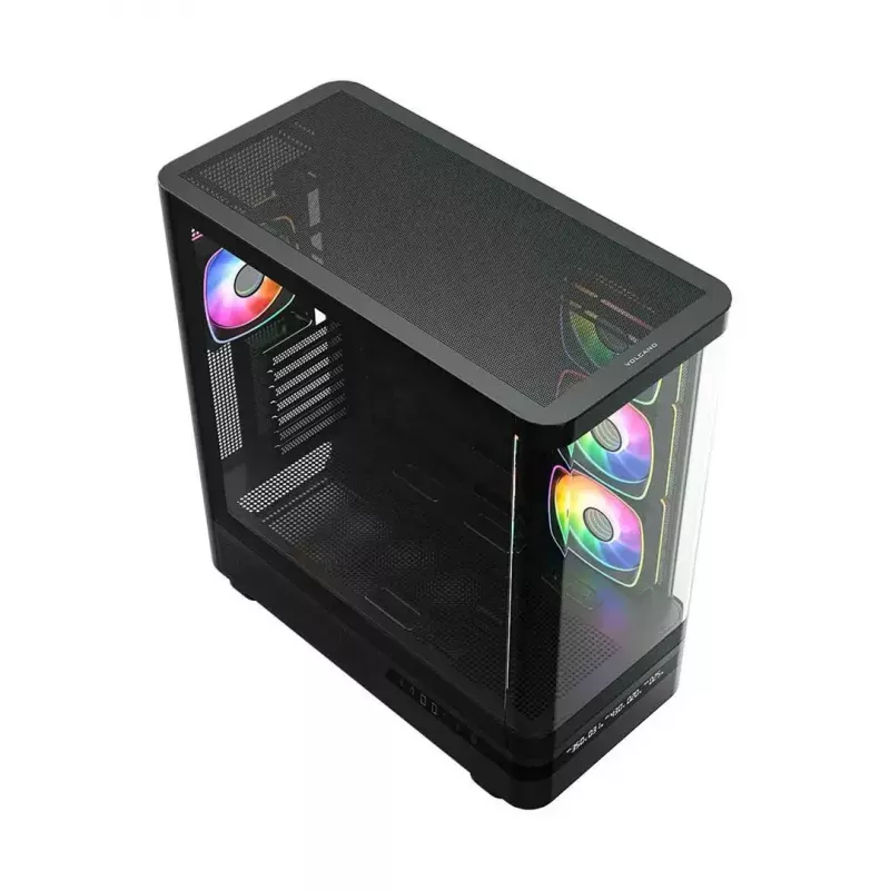 Kompiuterio korpusas MODECOM VOLCANO AQ200 ARGB MIDI juodas