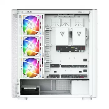 MODECOM VOLCANO AQ400 ARGB MIDI kompiuterio korpusas, baltas