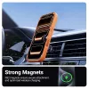 Crong Hybrid Matte Magnetic dėklas iPhone 17 Pro — PC+TPU, permatoma oranžinė