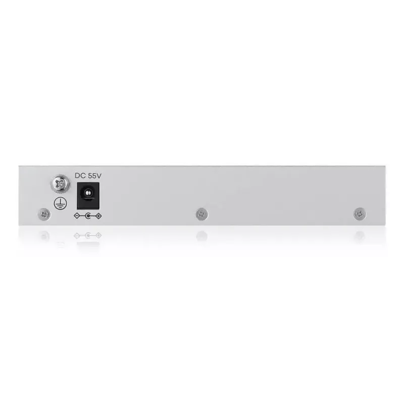 Valdomas L2 Gigabit PoE stalinis komutatorius Zyxel GS1200-5HPV3 — 5x Gigabit (10/100/1000), PoE, DC-in, 10 Gbps perjungimo talpa