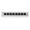 Valdomas L2 Gigabit Ethernet jungiklis Zyxel GS1200-8V3 — 8x RJ-45 10/100/1000, 16 Gbit/s, MAC 4000, stalinis, pilkas