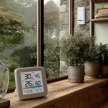 Belaidė orų stotelė GreenBlue GB169 – vidaus/lauko temperatūra ir drėgmė, laikrodis, žadintuvas, atstumas iki 60 m, °C/°F pasirinkimas