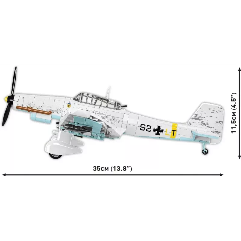 Cobi kaladėlės Junkers JU 87D-3 Stuka lėktuvo konstruktorius 556 dalių
