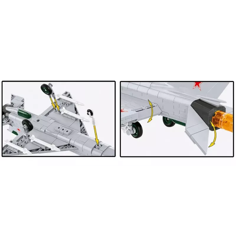 Konstruktorius Cobi Mig-21 MF 381 dalių lėktuvo modelio rinkinys