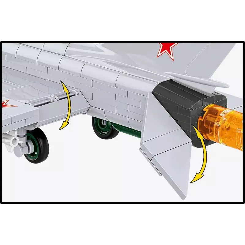 Konstruktorius Cobi Mig-21 MF 381 dalių lėktuvo modelio rinkinys