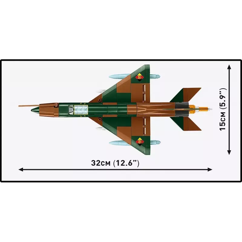 Cobi MiG-21 modelio rinkinys 396 dalys – Cobi blokelių konstravimo rinkinys