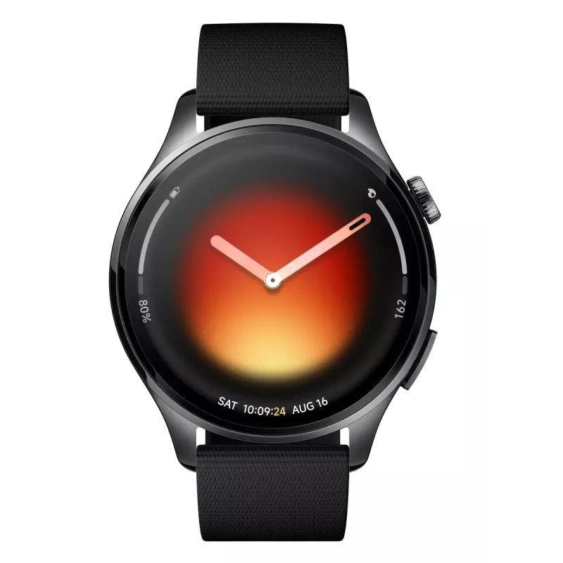 Išmanusis laikrodis Xiaomi Watch 5 — AMOLED 1,54 colio 480x480, Bluetooth 5.4, atsparus vandeniui, širdies ritmo matuoklis, juodas