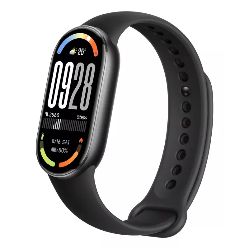 Aktyvumo apyrankė Xiaomi Smart Band 10 AMOLED 1,72 colio (4,37 cm) Juoda, 233 mAh, 212×520 px