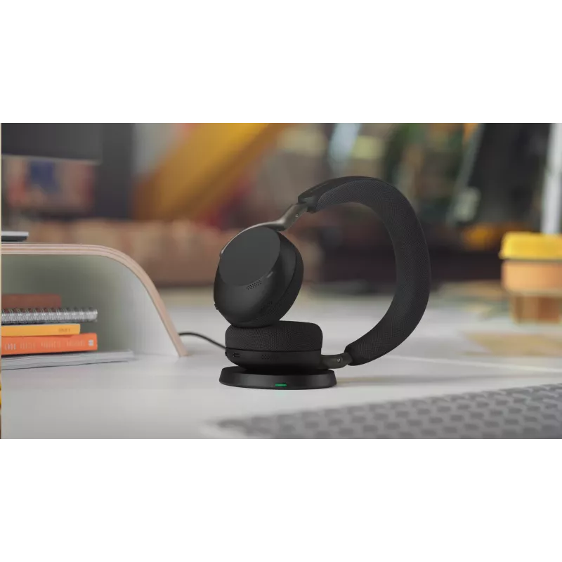 Jabra Evolve3 75 - UC Link390a (belaidis įkrovimo padėklas) - Juoda