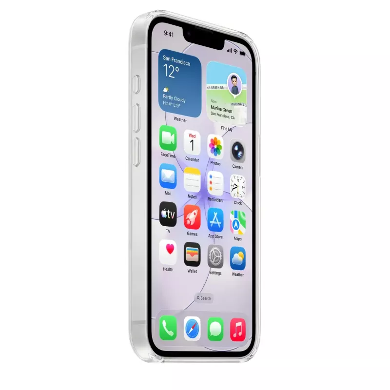 Skaidrus apsauginis dėklas Apple iPhone 17e – permatomas PC dėklas su MagSafe, 6,1 colio ekranui