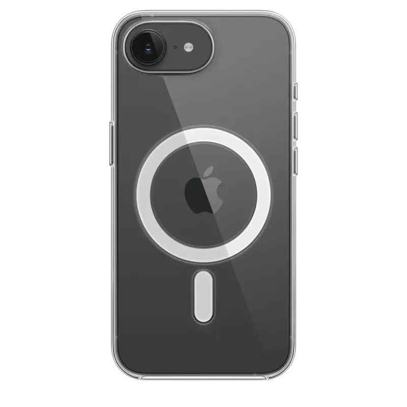 Skaidrus apsauginis dėklas Apple iPhone 17e – permatomas PC dėklas su MagSafe, 6,1 colio ekranui