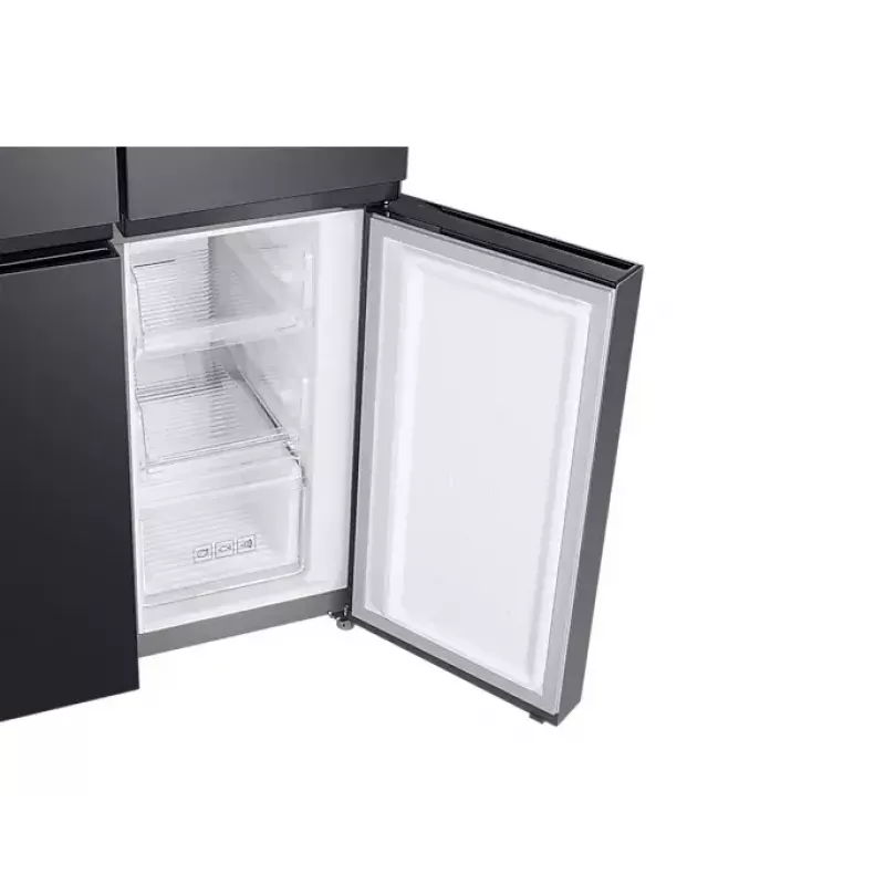 Šaldytuvas Samsung RF48A401EB4/EO šaldiklis šone 488 L juodas