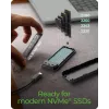 ICY BOX M.2 NVMe SSD korpusas su USB 3.2 Gen 2 Type-C ir RGB apšvietimu