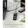 ICY BOX M.2 NVMe korpusas su USB 3.2 Gen 2 Type-C, SSD korpusas, M.2, PCI Express, 10 Gbit/s, karštas keitimas, juoda