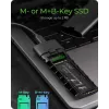 ICY BOX M.2 NVMe korpusas su USB 3.2 Gen 2 Type-C, SSD korpusas, M.2, PCI Express, 10 Gbit/s, karštas keitimas, juoda