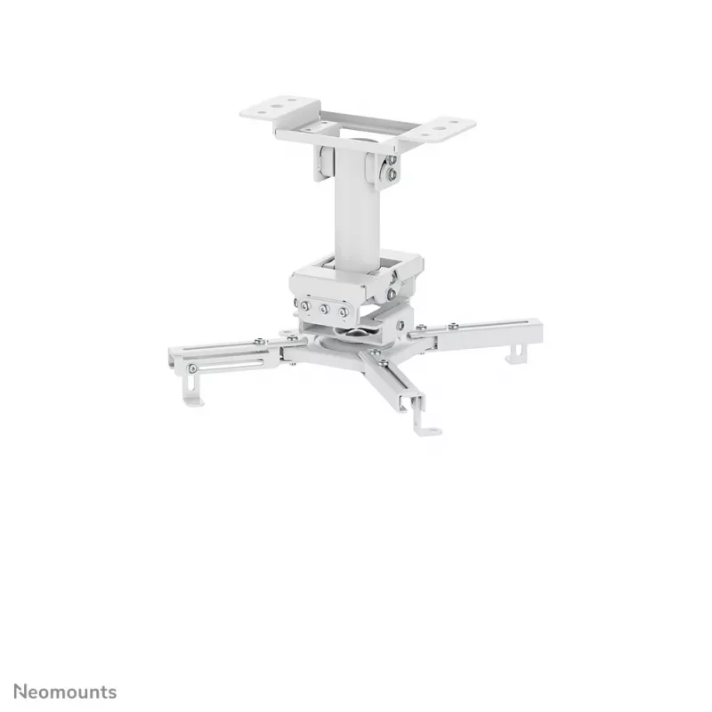 Projektoriaus lubinis laikiklis Neomounts CL25-530WH1 — pilnas judesys, maks. apkrova 45 kg, aukštis 25,5 cm, baltas