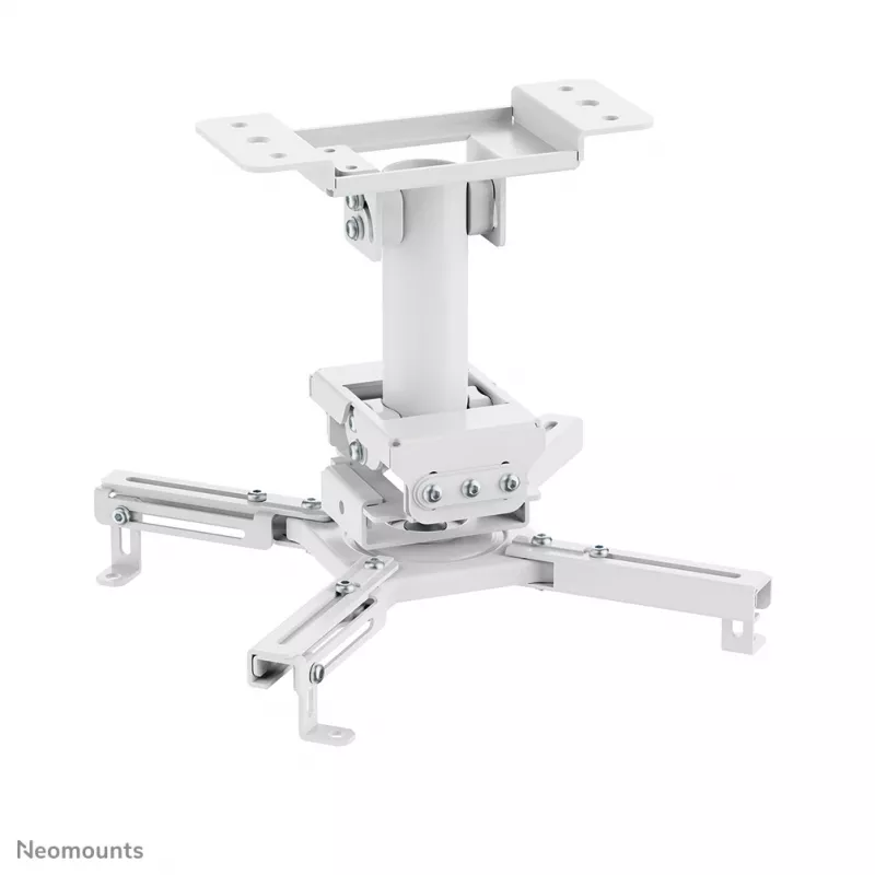 Projektoriaus lubinis laikiklis Neomounts CL25-530WH1 — pilnas judesys, maks. apkrova 45 kg, aukštis 25,5 cm, baltas