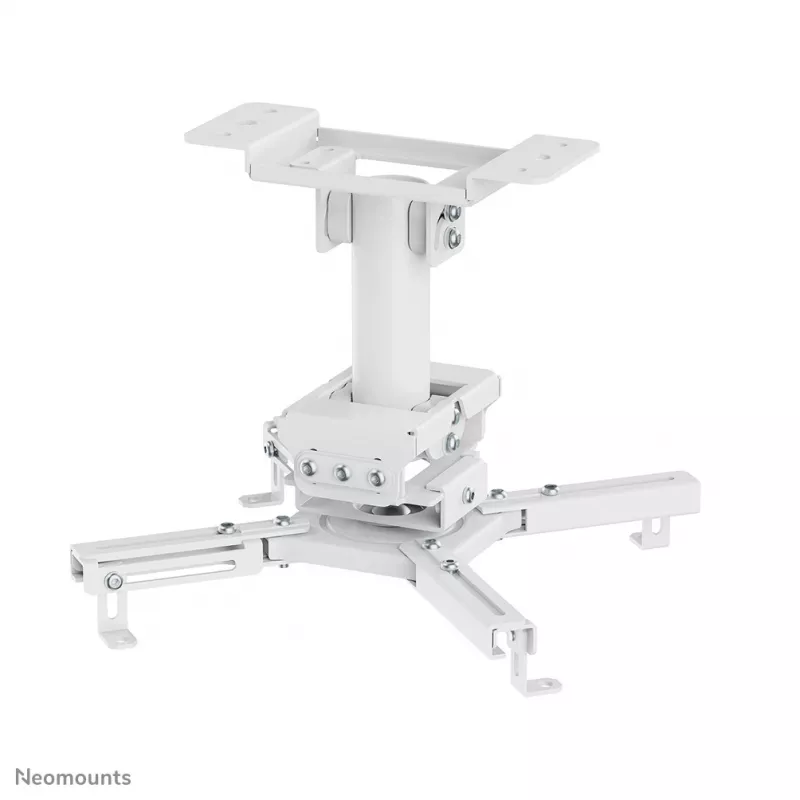 Projektoriaus lubinis laikiklis Neomounts CL25-530WH1 — pilnas judesys, maks. apkrova 45 kg, aukštis 25,5 cm, baltas