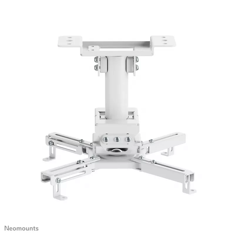 Projektoriaus lubinis laikiklis Neomounts CL25-530WH1 — pilnas judesys, maks. apkrova 45 kg, aukštis 25,5 cm, baltas