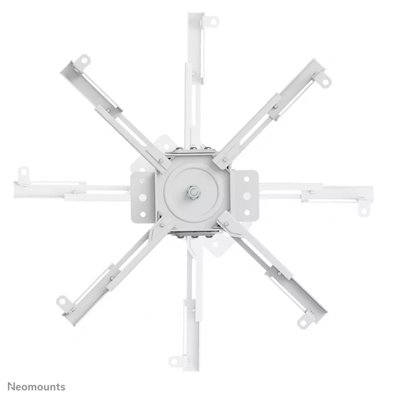 Projektoriaus lubinis laikiklis Neomounts CL25-530WH1 — pilnas judesys, maks. apkrova 45 kg, aukštis 25,5 cm, baltas