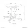 Projektoriaus lubinis laikiklis Neomounts CL25-530WH1 — pilnas judesys, maks. apkrova 45 kg, aukštis 25,5 cm, baltas