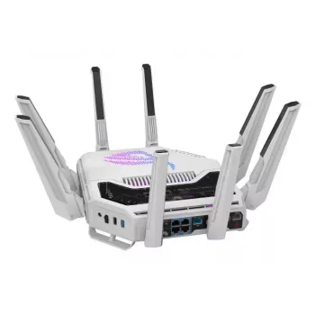 ASUS ROG Rapture GT-BE19000AI belaidis maršrutizatorius 10 Gigabit Ethernet trijuostis (2,4 GHz / 5 GHz / 6 GHz) Baltas