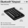 HP 430 programuojama belaidė klaviatūra, belaidis ryšys, Bluetooth, mechaninė, juoda