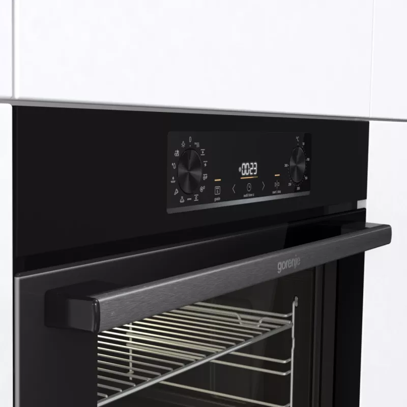 Gorenje BOS6737E06B RAL9005 elektrinė orkaitė, 77 L, 2300 W, 300 °C