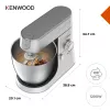 Standinis maišytuvas Kenwood Chef XL KVL4110S — 1200 W, 6,7 L nerūdijančio plieno dubuo, planetinis sukimasis, blenderis, sidabrinis