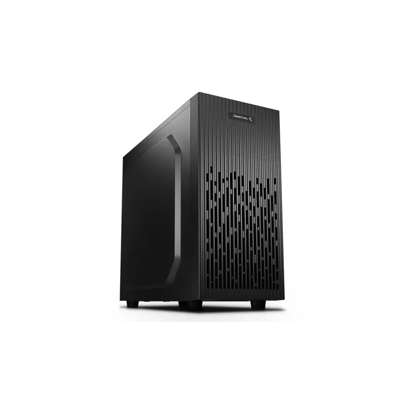 Korpusas DeepCool Matrexx 30 SI Mini Tower – Micro ATX/Mini-ITX, 3x3.5 colio + 2x2.5 colio vietos, 25 cm vaizdo plokštė, 15.1 cm CPU aušintuvas, maitinimo šaltinis viršuje, juodas
